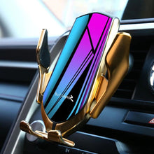 Load image into Gallery viewer, Automatic Clamping Wireless Car Phone Holder &amp; Car Charger Mount
