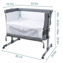 Load image into Gallery viewer, Baby Bedside Bassinet Sleeper Crib
