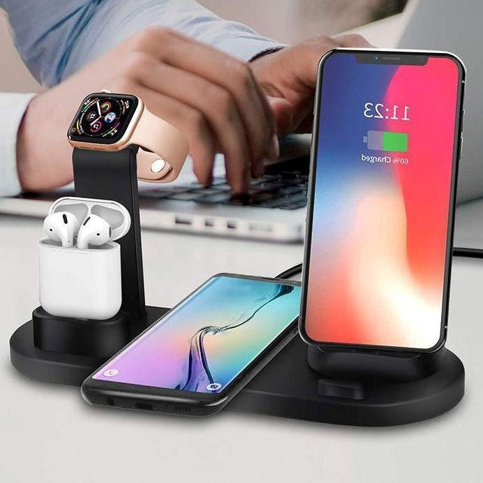 Wireless 4 in 1 Charging Station | Smart Charger Dock