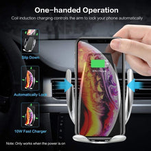 Load image into Gallery viewer, Automatic Clamping Wireless Car Phone Holder &amp; Car Charger Mount
