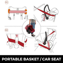 Load image into Gallery viewer, Red Baby Stroller Foldable Pram Car Seat - Until Times Up
