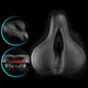 Most Comfortable Bike Seat With Memory Foam Waterproof Bike Saddle Universal Fit Shock Absorbing With Reflective Band