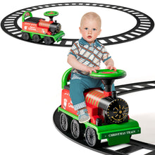 Load image into Gallery viewer, Kid&#39;s Rechargeable Ride On Toy Train And Track Set 6V
