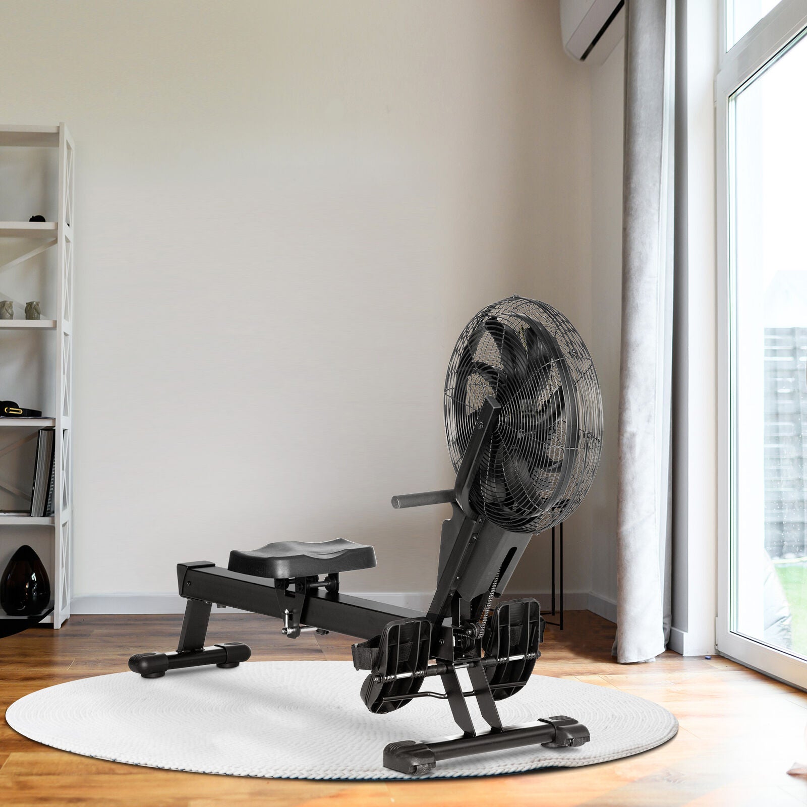 Portable Seated Air Rowing Strength Workout Rower Machine – Until Times Up