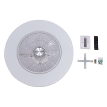 Load image into Gallery viewer, Modern Home Living Room Led Flush Mount Ceiling Fan Light
