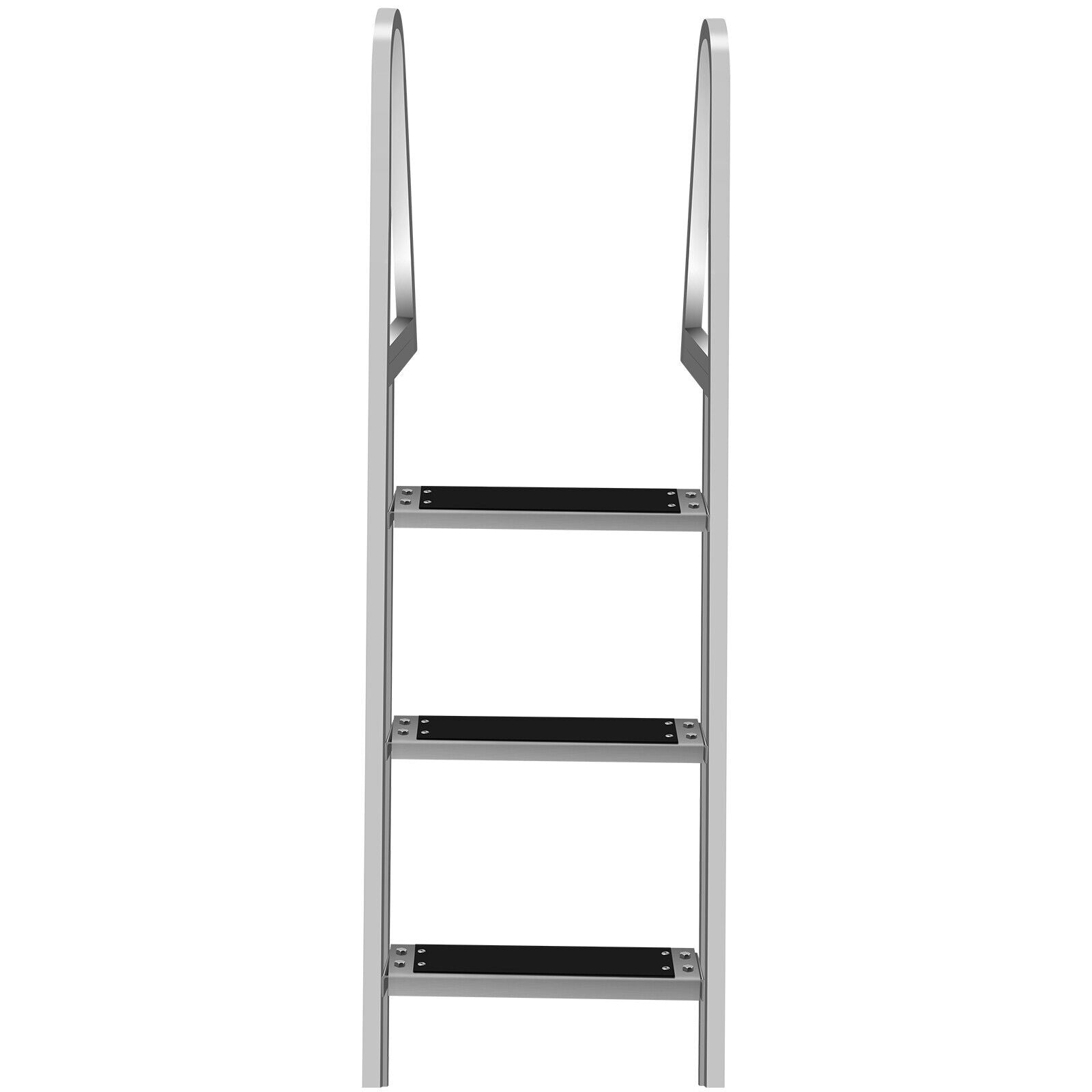 Heavy Duty Aluminum In Ground Pool Boat Deck Ladder Steps – Until Times Up