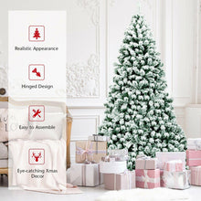 Load image into Gallery viewer, 7.5Ft Pre-Lit Premium Snow Flocked Hinged Artificial Christmas Tree With 550 Lights - Until Times Up
