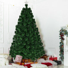 Load image into Gallery viewer, 7&#39; Pre-Lit Fiber Optic Artificial Christmas Tree w/ 280 LED Lights &amp; Top Star - Until Times Up
