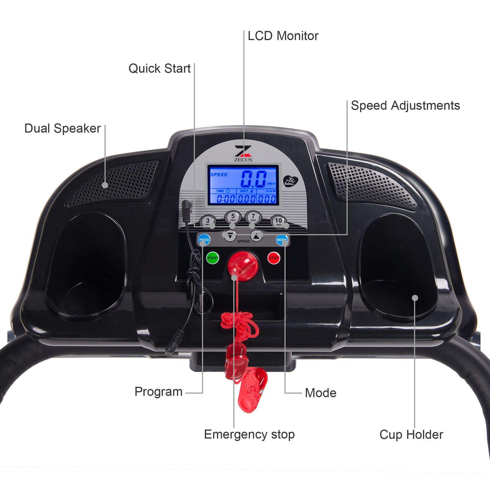 Powertech Running Machine Folding Treadmill Electric Motorized Power Running Jogging Fitness Mac ...