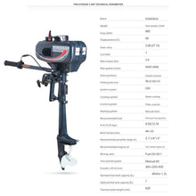 Load image into Gallery viewer, 2 Stroke 3.5 HP Outboard Boat Engine Motor
