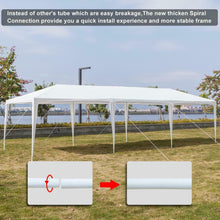 Load image into Gallery viewer, 10&#39; by 30&#39; Portable White Party Canopy Tent
