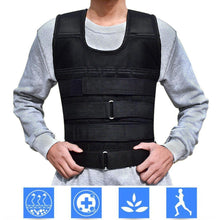 Load image into Gallery viewer, 44 Pound Weighted Vest Workout Equipment | Adjustable Gym Training Empty Jacket - Until Times Up

