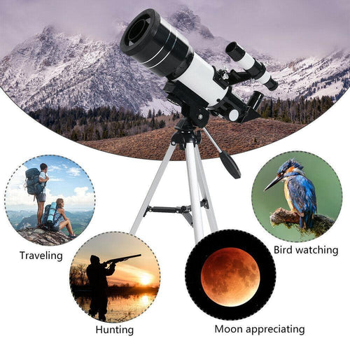 70mm Astronomical Refractor Telescope With Tripod - Until Times Up