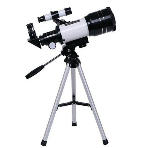 Professional Astronomical 150x Magnification Refracting Telescope 300/70mm With Tripod Phone Adapter - Until Times Up