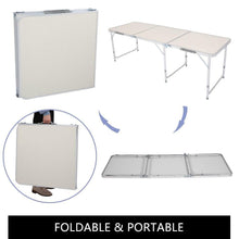 Load image into Gallery viewer, Portable Aluminum Folding Table Indoor/Outdoor
