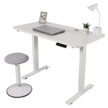Load image into Gallery viewer, White FlexiDesk Electric Standing Desk Adjustable Height w/ Memory Store Control - Until Times Up
