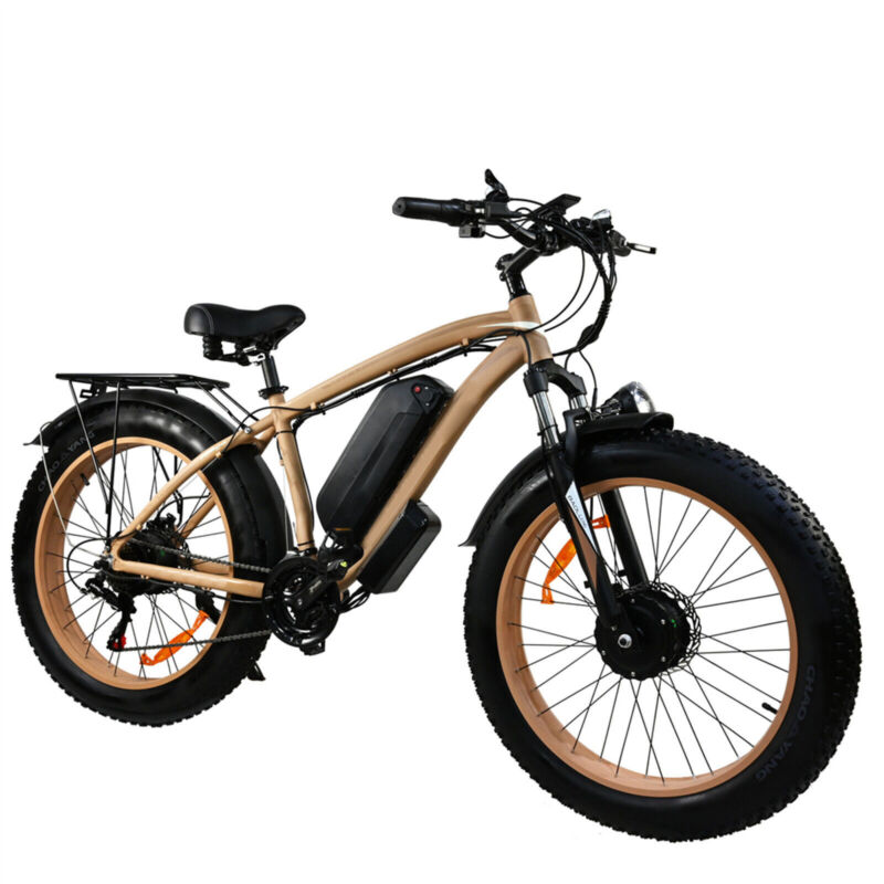 Electric Bike 1500W Fat Tire Ebikes for Adult 48V 15AH Dual Motor 45KMH 55