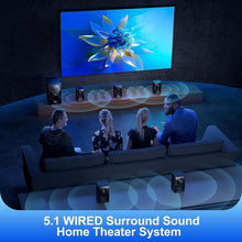 Load image into Gallery viewer, Surround Sound Home Theater Systems 700 Watts Bluetooth Speaker 5.25&quot; Subwoofer
