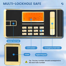 Load image into Gallery viewer, Large Home Safes 4.5Cub Fireproof Double Safes Lockbox Digital Keypad Money Safe
