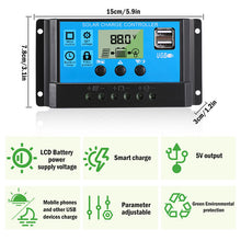 Load image into Gallery viewer, 6000W Complete Solar Panel Kit Solar Power Generator 100A Home 110V Grid System
