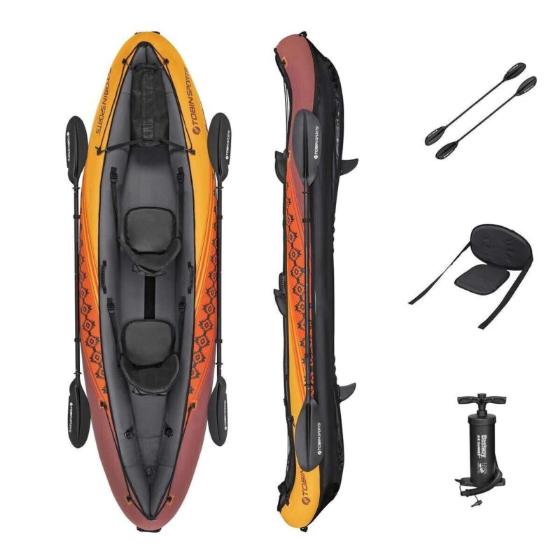 10 ft 2 Person Kayak tandem paddles and pump included
