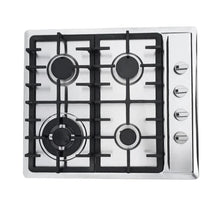 Load image into Gallery viewer, 23&#39;&#39; 4 Burners Built-In Stove Top Gas Cooktop LPG/NG Gas Cooking Cooktop Kitchen

