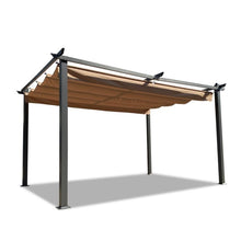 Load image into Gallery viewer, 13x10 Ft Outdoor Aluminum Pergolas Patio Retractable Pergola with Canopy
