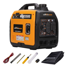 Load image into Gallery viewer, Gas Powered 3500 Watt Portable Inverter Generator Super Quiet 58 dB Home Backup
