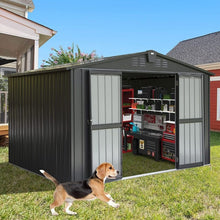 Load image into Gallery viewer, Storage Shed 10&#39;x 8&#39; Metal Shed for Backyard,Garden,Lawn,w/Lockable Door
