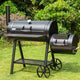 Charcoal Smoker Grill Outdoor BBQ with Offset Smoker Extra Large Heavy Duty