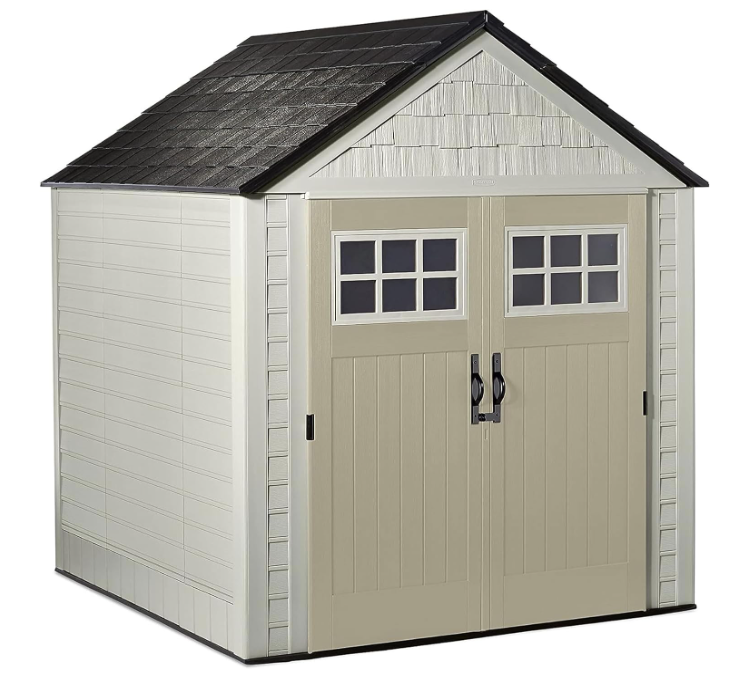 Weather Resistant Outdoor Storage Shed, 7 x 7 ft.