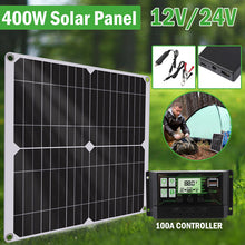 Load image into Gallery viewer, 6000W Complete Solar Panel Kit Solar Power Generator 100A Home 110V Grid System
