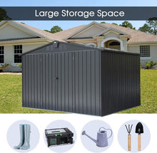Load image into Gallery viewer, Storage Shed 10&#39;x 8&#39; Metal Shed for Backyard,Garden,Lawn,w/Lockable Door
